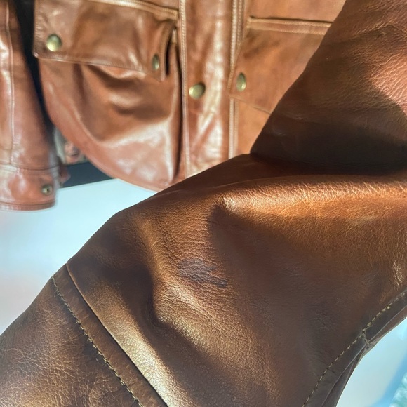 Men’s Ralph Lauren Southbury Leather Biker Jacket - Picture 13 of 16